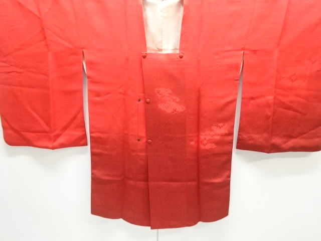  カットワーク逆雲取りに華紋織出し絵羽道行コート